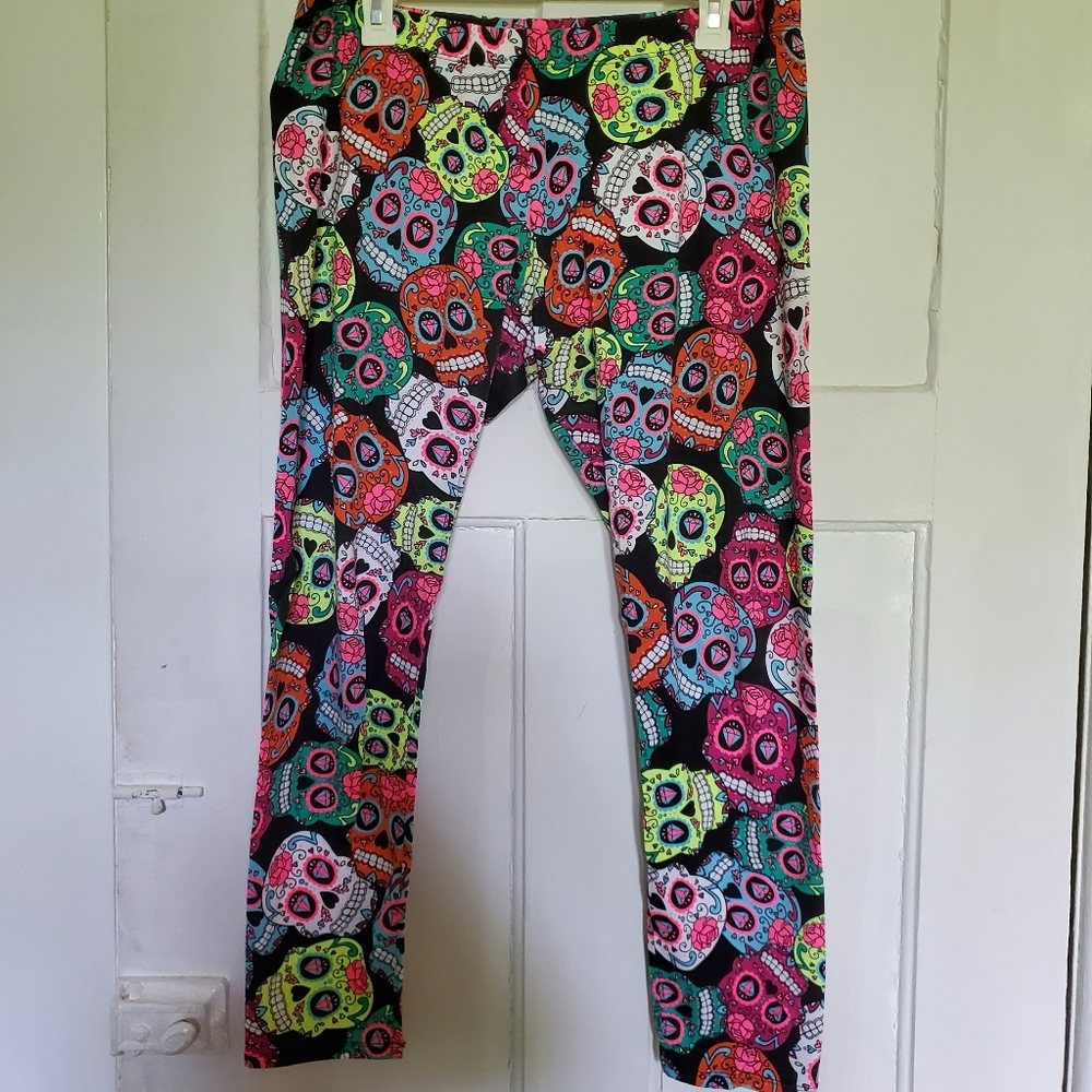 Sugar skull leggings